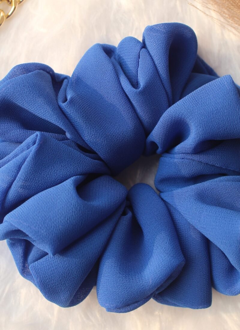 fluffy georgette scrunchies