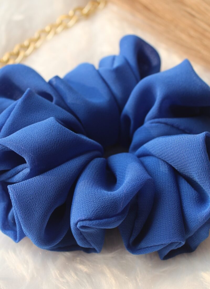 fluffy georgette scrunchies