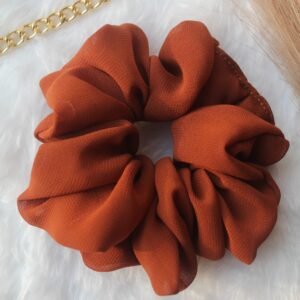 fluffy georgette scrunchies