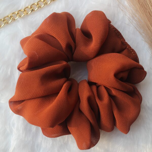 fluffy georgette scrunchies