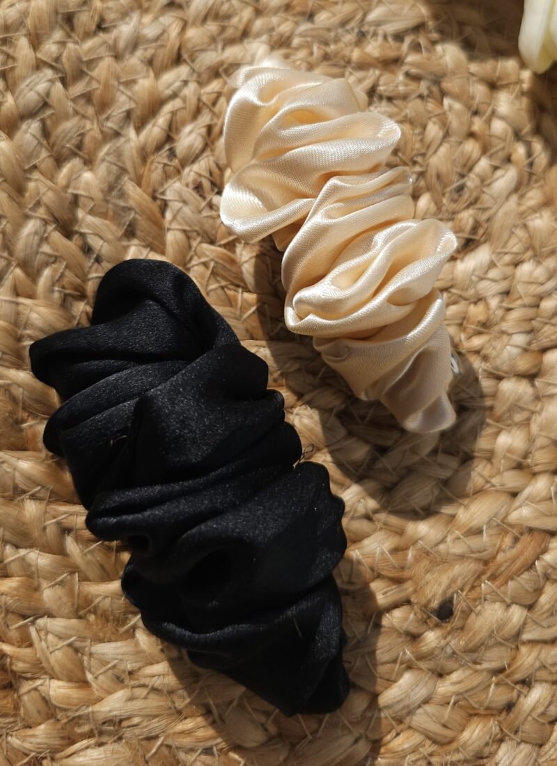 trendy satin french hair clips