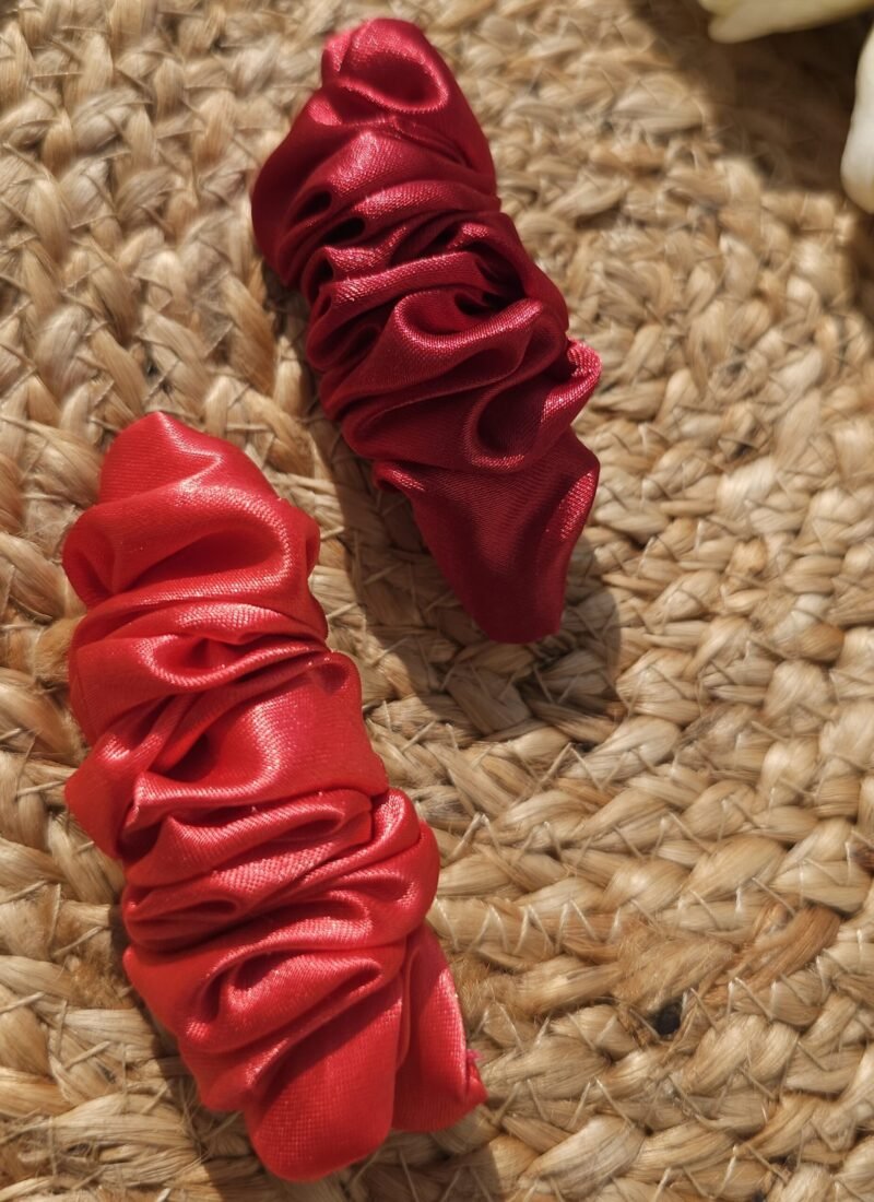 satin french hair clips