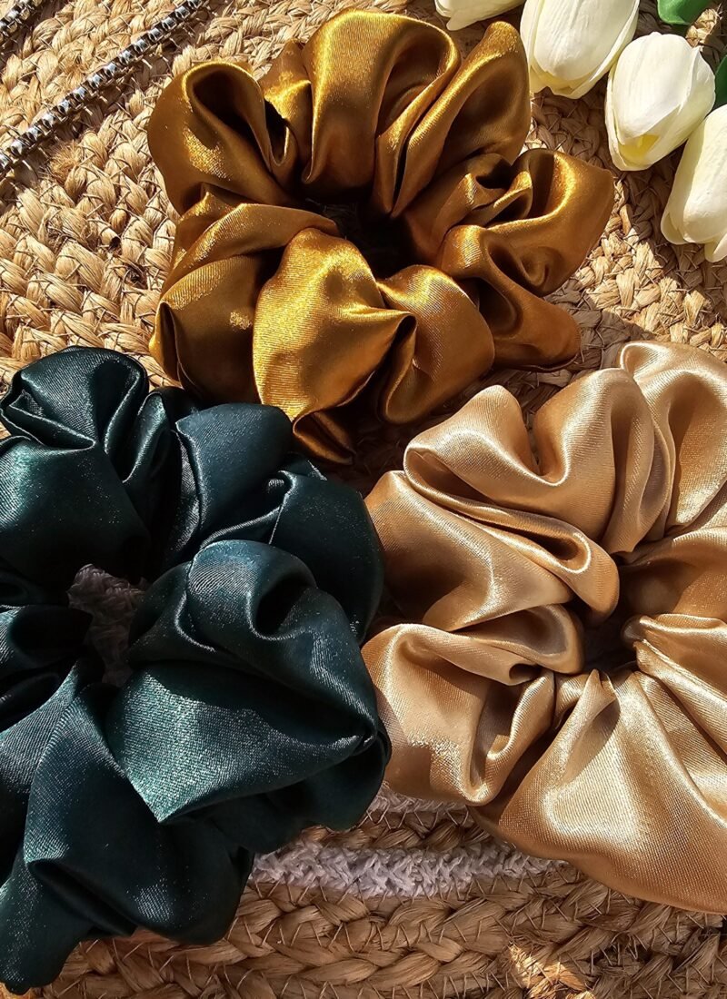 premium satin scrunchies