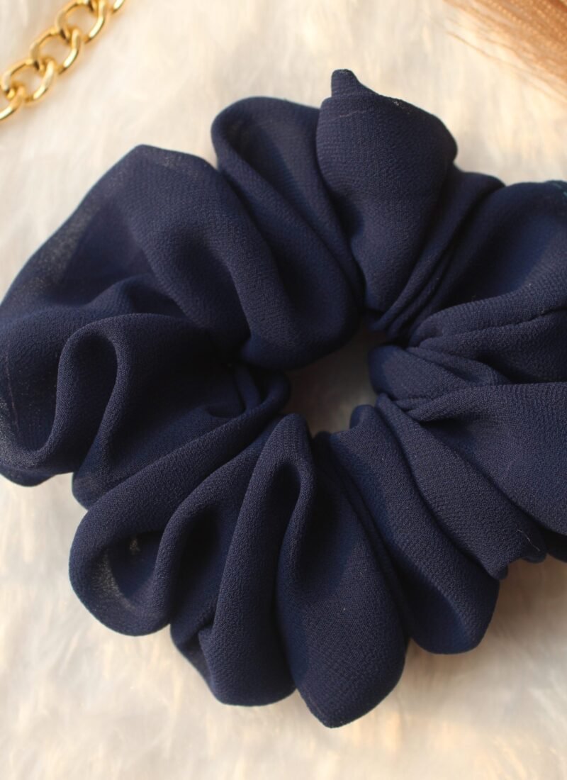 fluffy georgette scrunchies