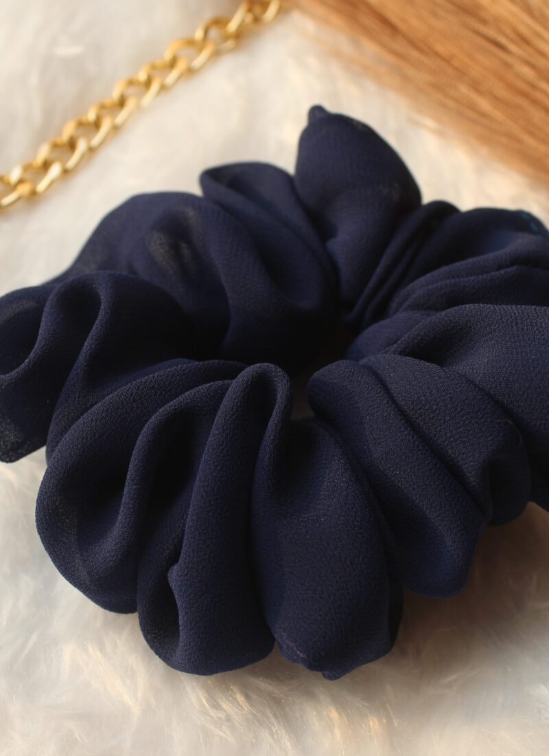 fluffy georgette scrunchies