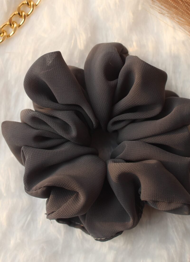 fluffy georgette scrunchies