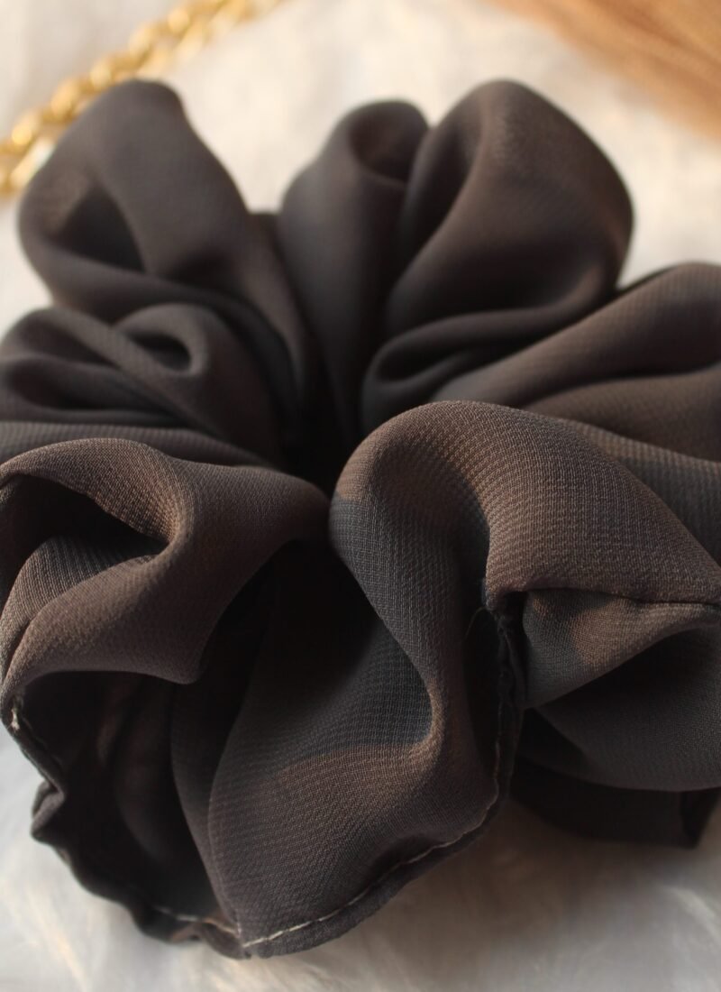fluffy georgette scrunchies