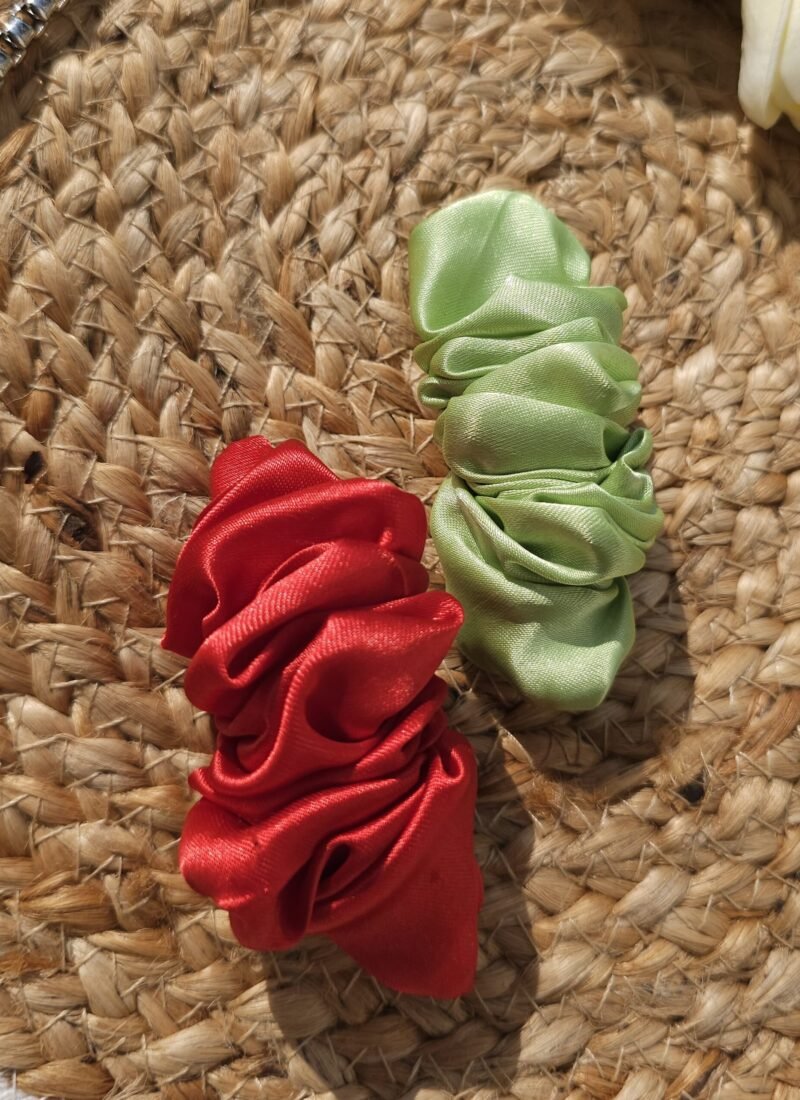 handmade french satin barrettes