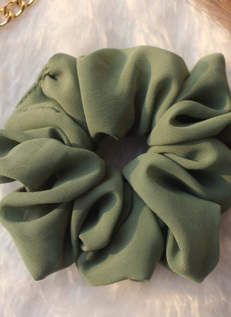 fluffy georgette scrunchies