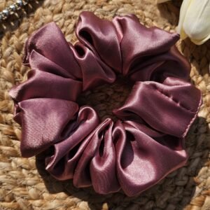 Latte Satin Scrunchies - Image 2