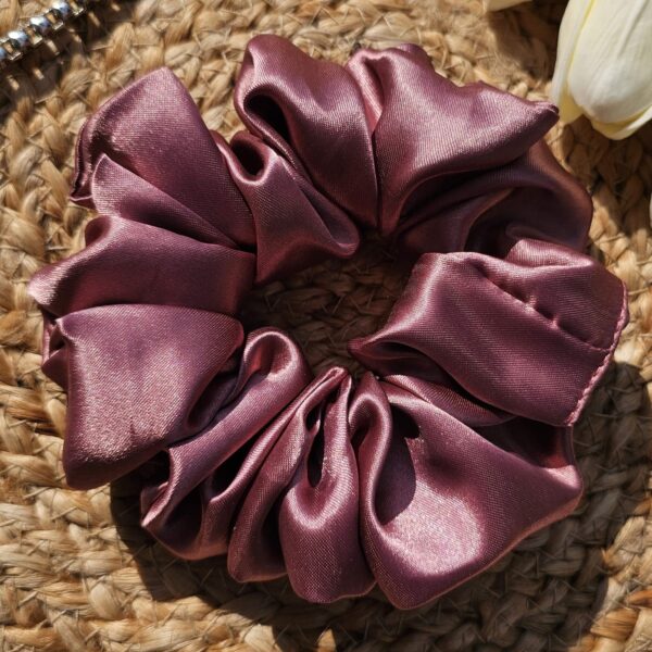 Latte Satin Scrunchies - Image 2