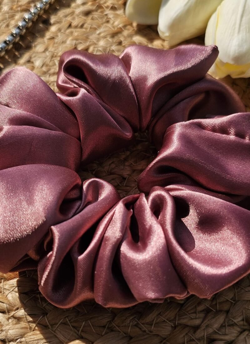 Korean Inspired satin scrunchies