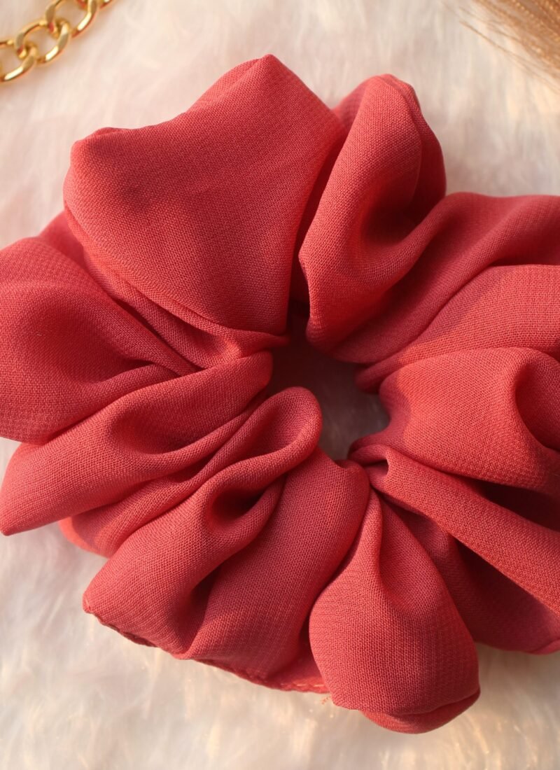 fluffy georgette scrunchies