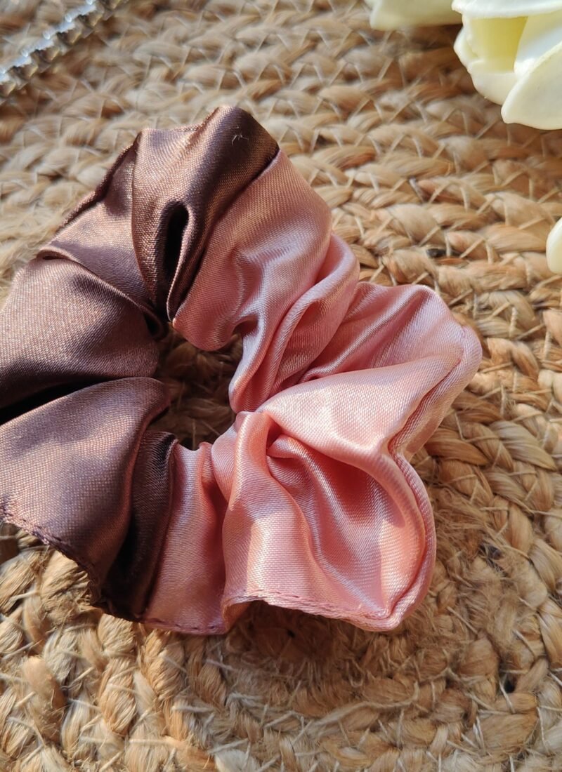 trendy dual tone scrunchies