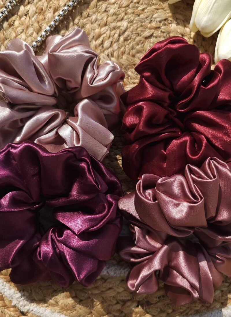Hair Breakage with Luxurious Satin Scrunchies