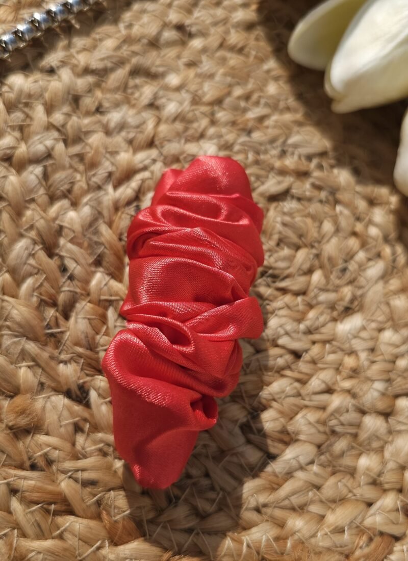 handmade french satin hair barrettes