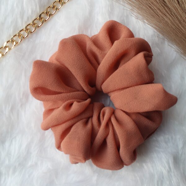 fluffy georgette scrunchies