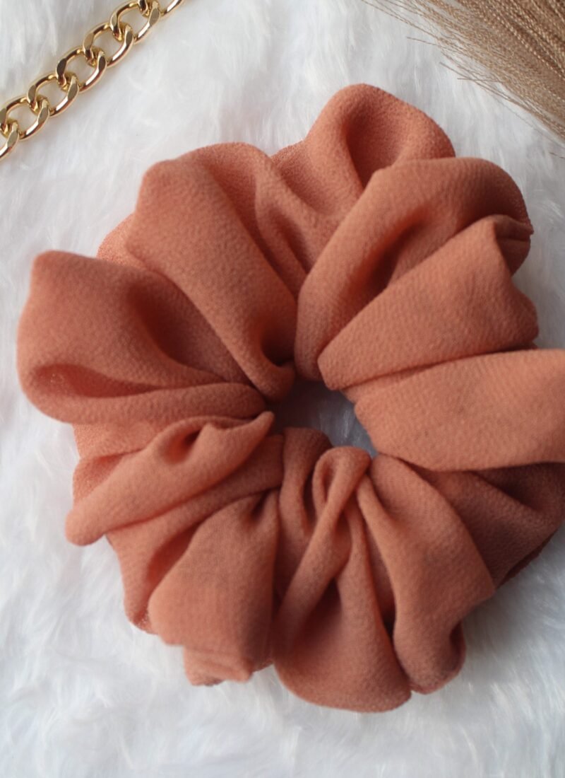 fluffy georgette scrunchies