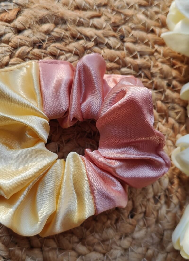 trendy dual tone scrunchies