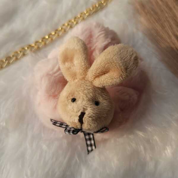 light pink soft scrunchie