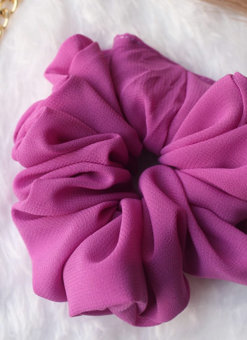 fluffy georgette scrunchies