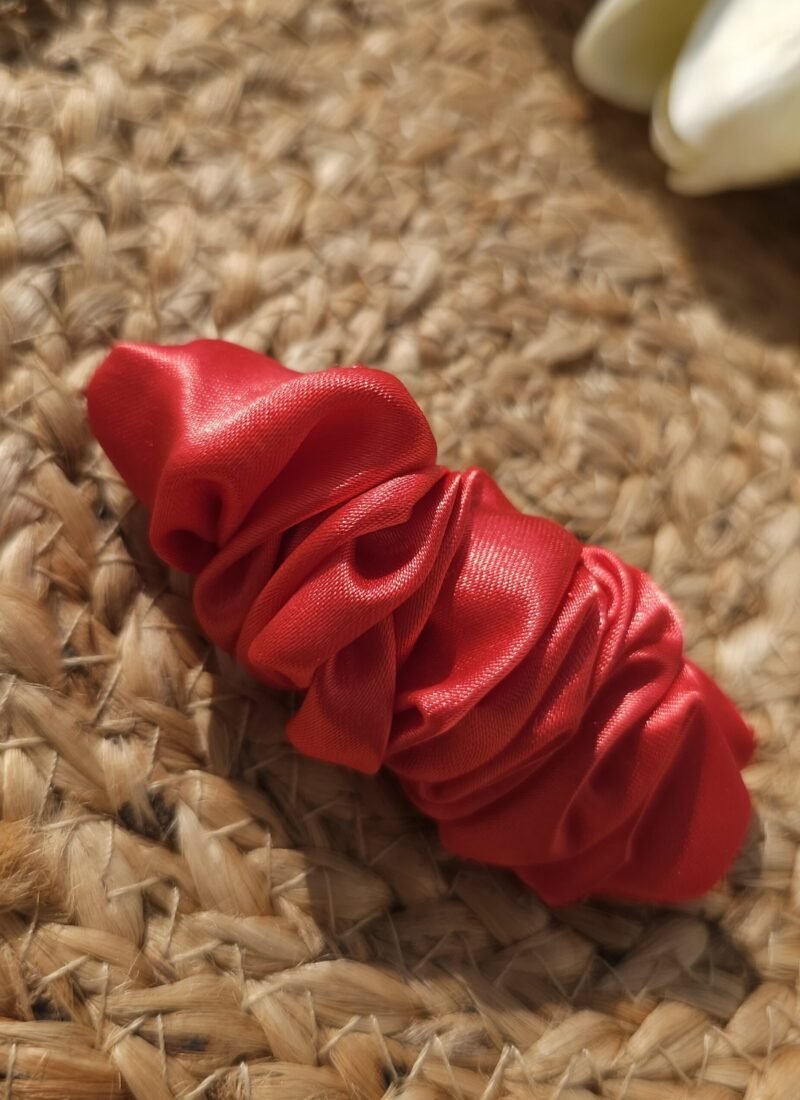 Premium satin french barrette