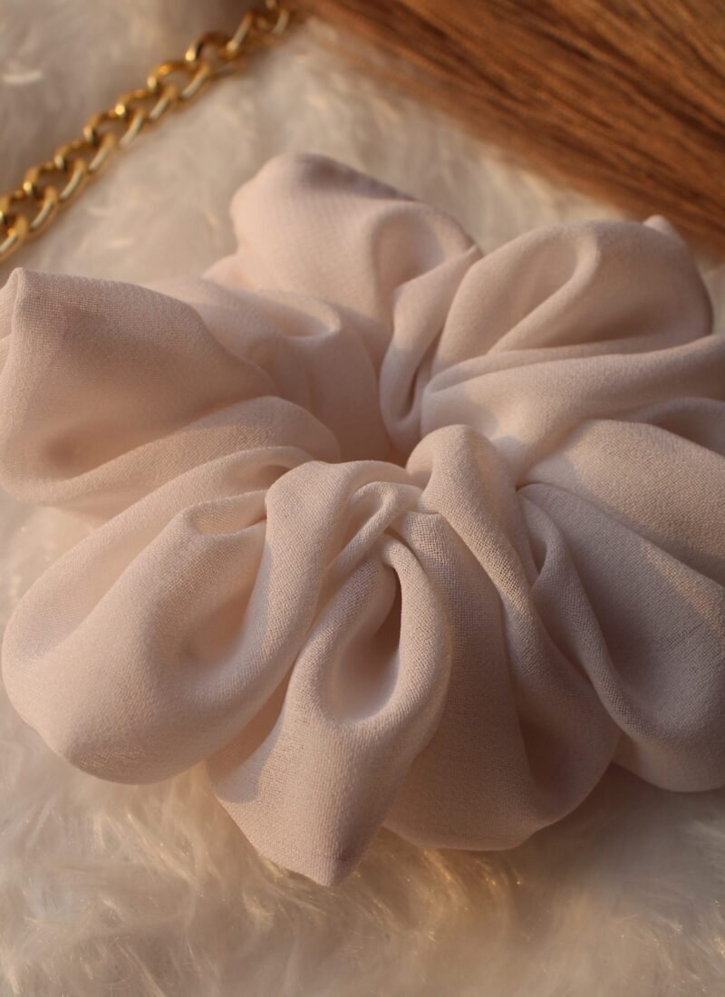 fluffy georgette scrunchies