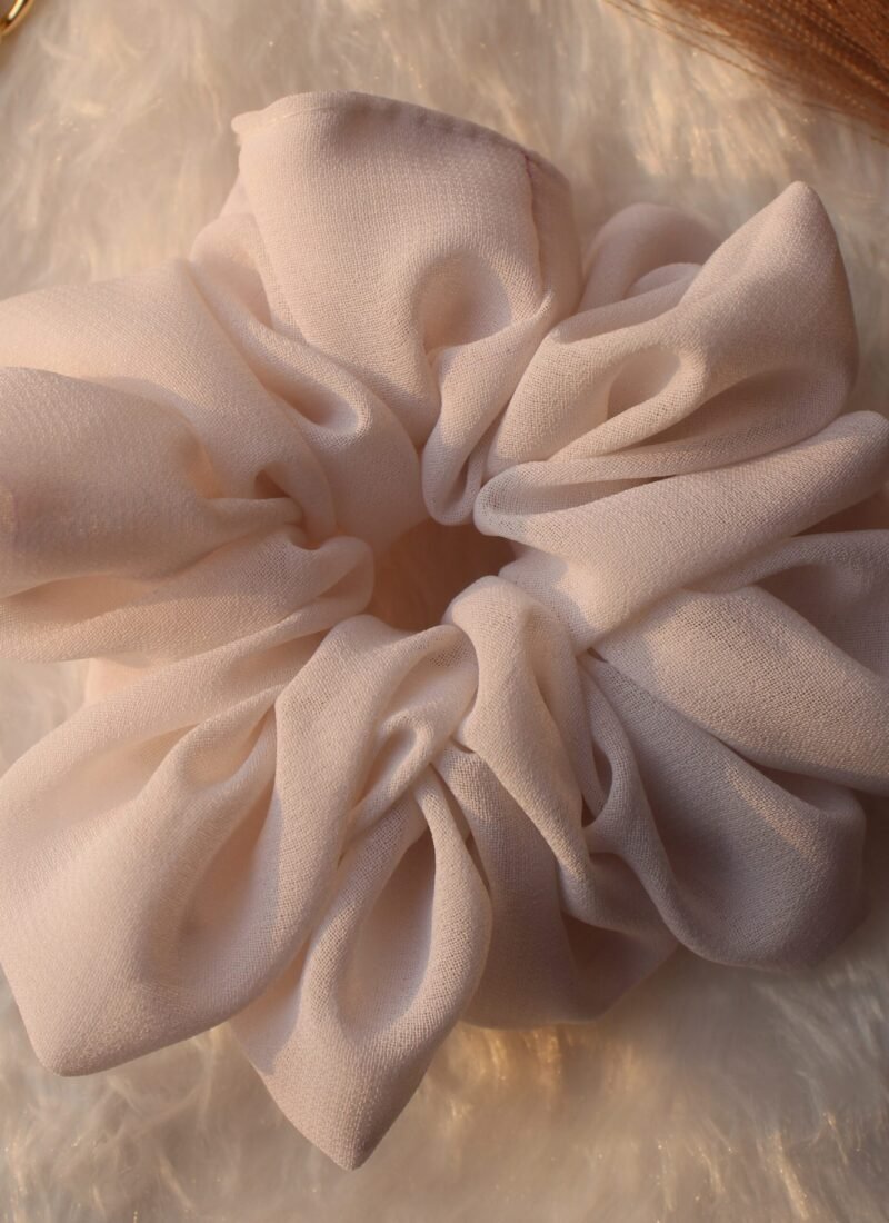 fluffy georgette scrunchies
