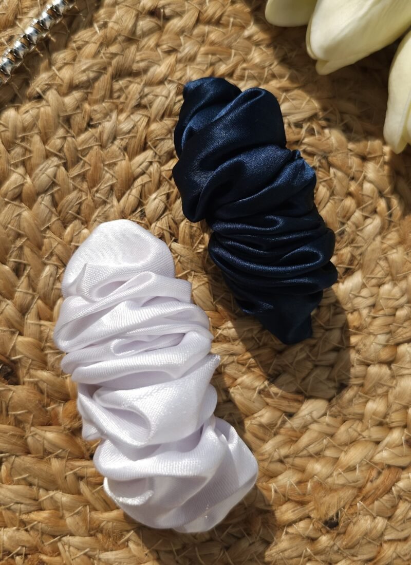 Fashionable satin hair barrettes