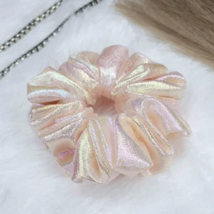 trendy holographic scrunchies