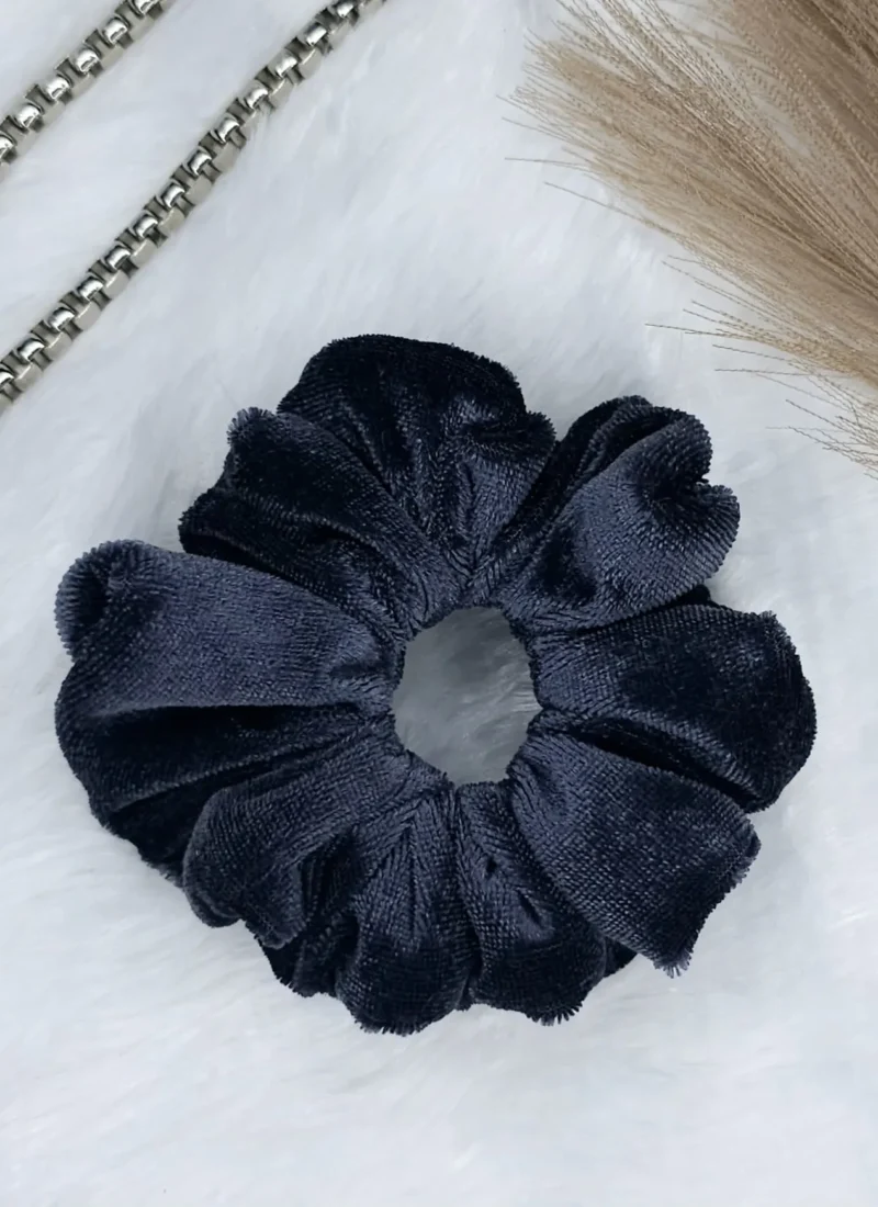 fur velvet scrunchie