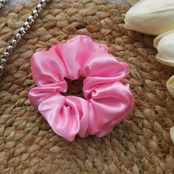 Blush Satin Scrunchie - Image 2