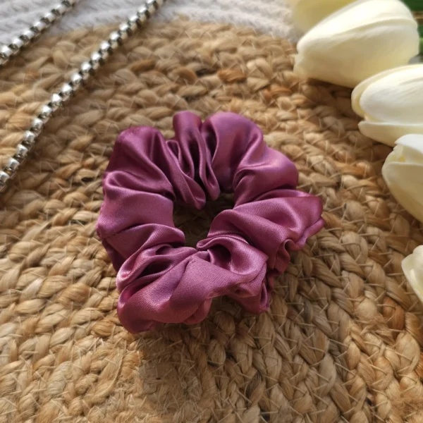 Mulberry Satin Scrunchie - Image 2