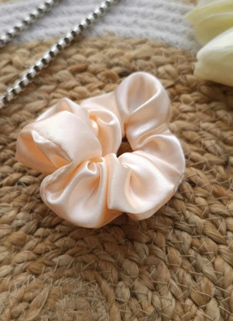 Velvet scrunchies that add charm and volume – shop now!