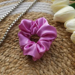 The Stylish Gem offers modern satin scrunchies for stylish hairdos.
