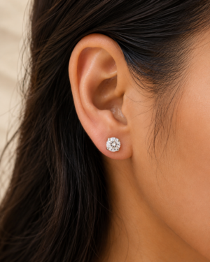 Aurora Classic Crystal Stud Earrings - Image 2