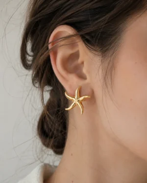 Ocean Muse Starfish Stud Earrings - Image 2