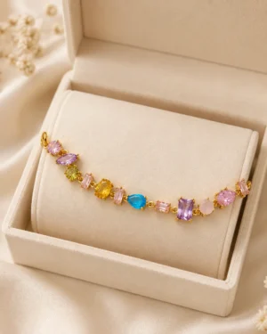 Aurora Multicolor Crystal Bracelet - Image 2