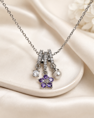 Purple Minimal Pendant Neckchain - Image 2