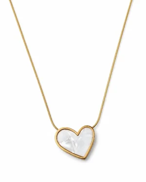 Ivory Heart Pendant Necklace - Image 3