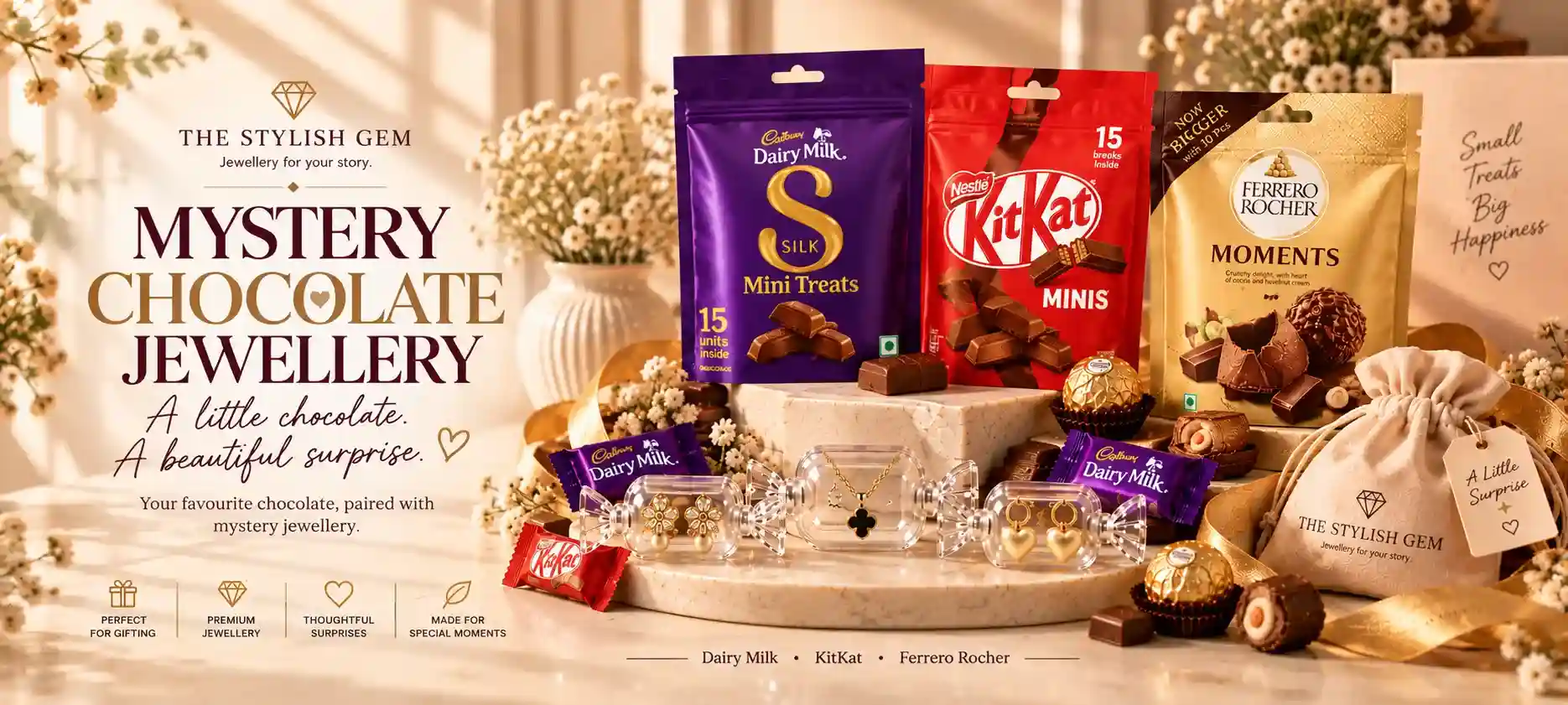 Dairy Milk Mystery Chocolate Jewellery