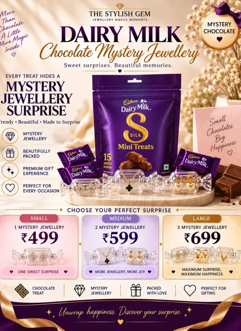 Dairy Milk Mystery Chocolate Jewellery with surprise jewellery