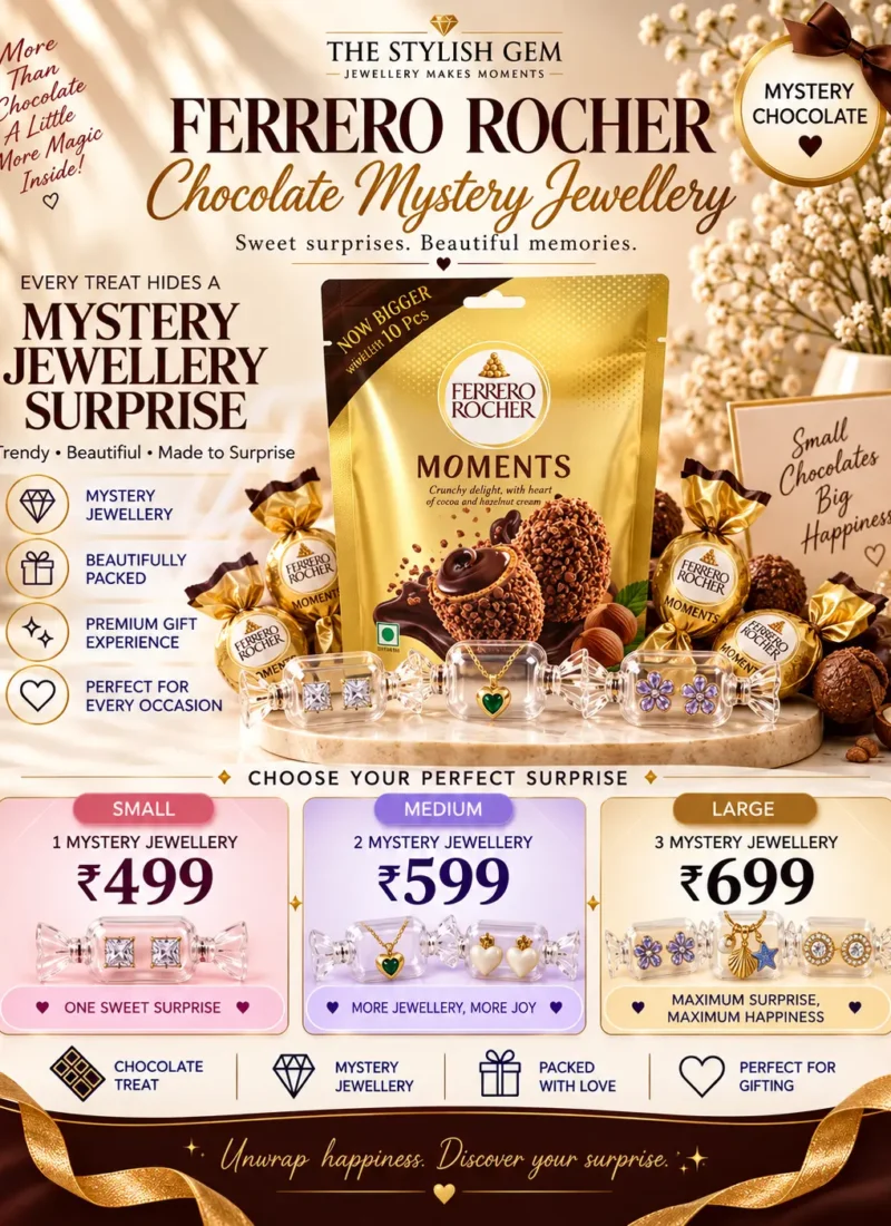 Ferrero Rocher Mystery Chocolate Jewellery with surprise jewellery