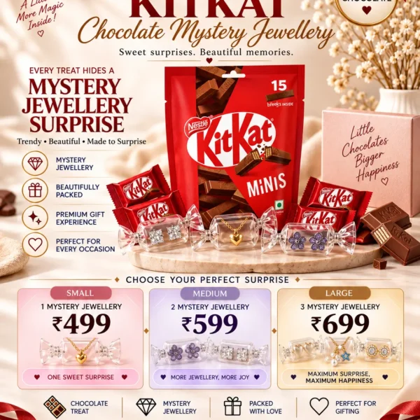 KitKat Mystery Chocolate Jewellery with surprise jewellery